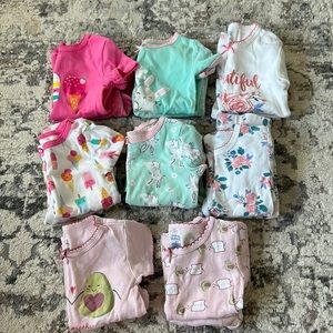 Girls short sleeve pajamas